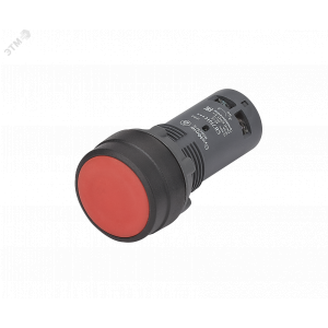 Кнопка моноблочная 22мм красная с фиксацией, пластик, 1НЗ, IP65 SB7 SB7NH42