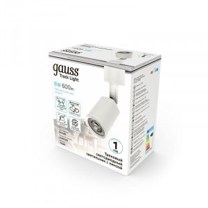 Светильник светодиодный трековый Track 8Вт 4000К IP20 600лм 180-240В ДПО угол 50град. цилиндр 1ф бел. TR089