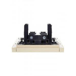 FORTE&PIANO Розетка 1-местная без заземления без защитных шторок винтовое крепление 10А FP418 ваниль IEK FP-R10-10-K10