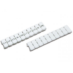 Маркировка (полоска) ZB4, Кассета с маркировочными шильдиками, сечением 1,5 мм.кв., 10 шильдиков, цвет: белый