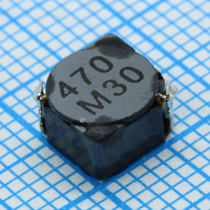 CDRH6D38NP-470NC, Силовая SMD индуктивность 47мкГн ±30% 0.95A 0.015Ом c магнитным экраном