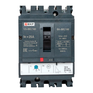 Выключатель автоматический ВА-99C (Compact NS) 160/25А 3P 36кА EKF PROxima(кр.1шт)