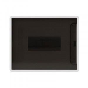 Щит 8 мод настенный, белый, с тонированной дверцей, с 1 шиной PEN на 8 отв. F08W1WD