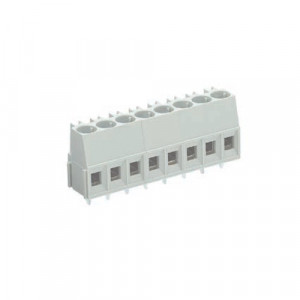 Клемма 8191/3/2 OB, Клемма горизонтальный подвод кабеля, на плату, шаг: 10 мм, 2 полюса, фиксация провода винтовая, исполнение: без маркировки, 300V, 16А, цвет: серый