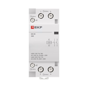 Контактор модульный КМ 50А 2NО (2 мод.) km-2-50-20