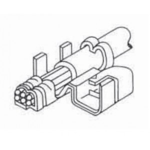 608283303845003, Проводные клеммы и зажимы RCP Con Housing 125V 3pos 2mm Crimp YLW