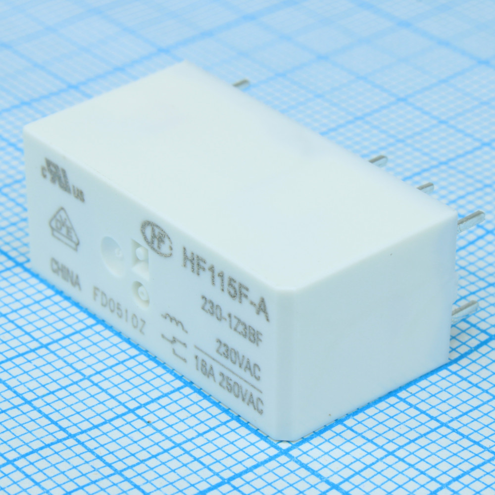 Изображение товара Реле силовое HF115F-A/230-1Z3BF 16 А 230 В переменного тока