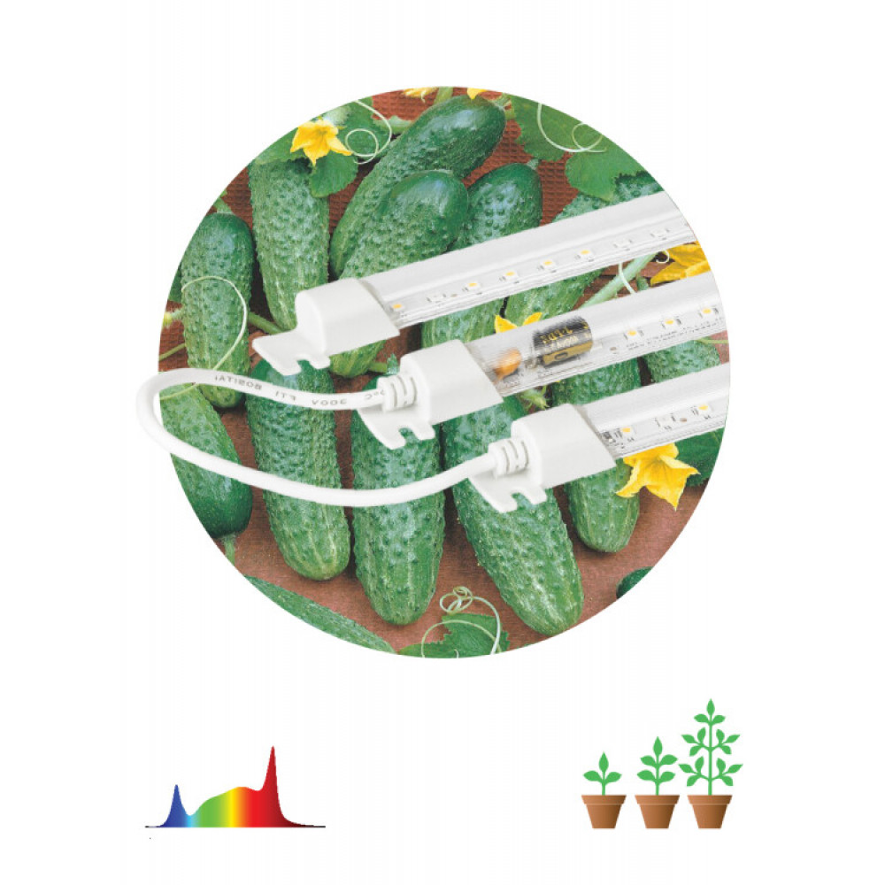 Изображение товара Модульный светильник для растений FITO-3х10W-LINE-Ra90 30 Вт полный спектр