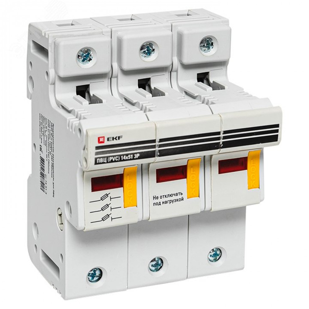 Изображение товара Предохранитель-разъединитель для ПВЦ 14х51 3п EKF pr-14-51-3 защита цепей