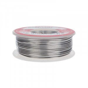 Припой с канифолью ПОС-60 100гр  1.0мм, Припой трубчатый с канифолью REXANT, 100 г, d1.0 мм, (олово 60%, свинец 40%), катушка, блистер