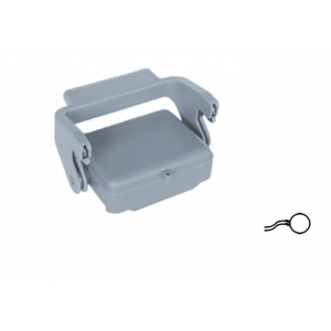 Защитная крышка H6B-PC-1LP-M, Защитная крышка, типоразмер 6B, без уплотнителя, с одной пластиковой защелкой, с удерживающей стропой от утери, материал корпуса: пластик