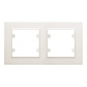 Рамка 2-м Karea горизонт. крем. 56010702