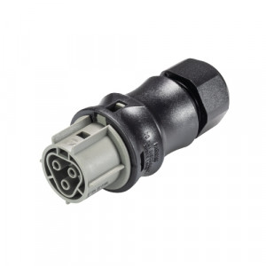 Розеточный разъем на кабель RST25I3S B1 ZR2SV BG03, Розеточный разъем на кабель диаметром 10-14 мм, 3 полюса, тип фиксации провода: винтовой,номинальные характеристики: 250/400V, 25A, цвет корпуса: черный, цвет контактной вставки: серый, серия RST Classic