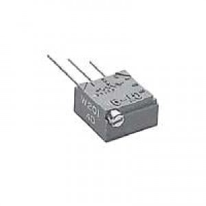 CT-9EW502, Подстроечные резисторы - сквозное отверстие 5 KW 9mm sq. multi turn top adjust, in-line pins