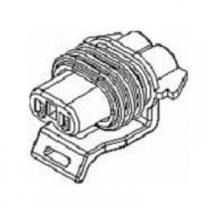 12124037, Автомобильные разъемы 2P FEM BLK CONN ASSY 150 SERIES 14 AMPS