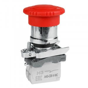 Кнопка ав ост возв пов OptiSignal D22 C4-ESTR-11 металл 1НО+1НЗ XB4BS8445 (10шт) 332179