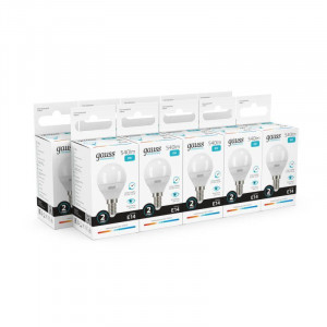 Лампа светодиодная Elementary 8Вт P45 шар 4100К нейтр. бел. E14 540лм 53128