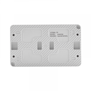 Блок ОП AtlasDesign Profi54 (розетка 16А 250В с заземл. защ. шторки + 1-кл. выкл. 10А) IP54 бел. SE ATN540170