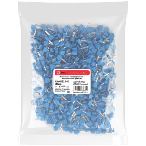 Наконечник-гильза с изолированным фланцем (упаковка 500 шт.) NO-225-143 (двойной) НШвИ(2) 2,5-10 Б0063943