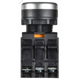 Кнопка с подсветкой d=22мм 1NO+1NC синяя MASTER IEK MI-BT60-11D-3-12-K07