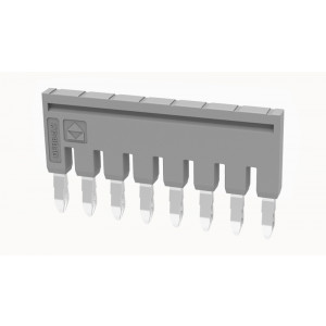 Соединительная перемычка DFB8-5.2-11-00Z(H), Соединительная перемычка, 8 полюсов, изолированная, вилочная, для клемм: DS2.5, цвет: серый
