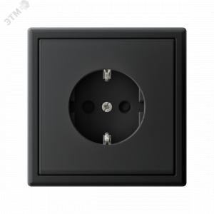 ARTGALLERY РОЗЕТКА с заземлением со шторками, 16А, механизм, быстрозажимные клеммы, карбон GAL001045S