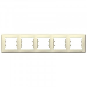 SEDNA РАМКА 5-постовая, горизонтальная, БЕЖЕВЫЙ C2 SDN5800947