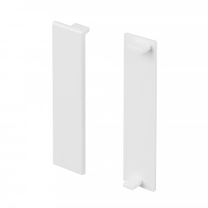 Заглушка PLINTUS-H54 WHITE 046165, Пара глухих заглушек для профиля PLINTUS-H54 белого цвета. Материал пластик.  В комплекте 2 шт., цена за 1 комплект.
