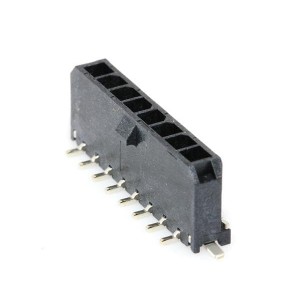 43650-0825, Проводные клеммы и зажимы 3MM SR V 8P SMT HDR AU W/SOLDER TAB