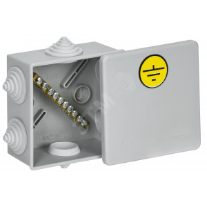 Коробка КУП КМ41360 85х85х40мм IP44 6 вв. (7035) UKO21-085-085-040-K41-44U