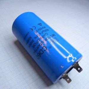 CD60 300V 600uF ±15%, Алюминиевый пусковой электролитический конденсатор