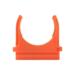Крепеж-клипса d25 мм (10 шт) оранжевая Plast derj-z-25o