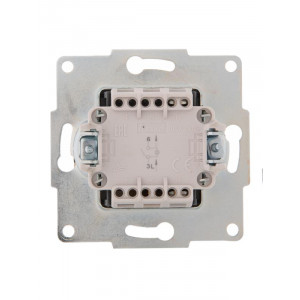 Выключатель 1-кл. 1п СП Karina 10А IP20 с подсветкой механизм крем. 707-0388-111