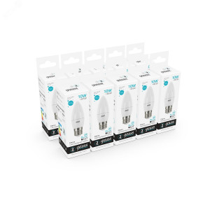 Лампа светодиодная Elementary 10Вт свеча 4100К нейтр. бел. E27 750лм 30220