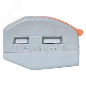 Клемма СМК 222-413 с рычагом 3 отверстия блистер (20шт.) PROxima plc-smk-413b-20