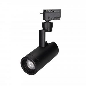 Светильник LGD-ZEUS-2TR-R67-10W Day4000 (BK, 20-60 deg, 230V) 025940(1), Светильник подвесной для треков/шин 2 провода, 10Вт. Цвет свечения ДНЕВНОЙ 4000K, световой поток 800-1000лм, регулируемый угол 20-60°, CRI>90. Корпус круглый, металл, цвет черный. Размеры DxHxL O67x180x155мм. Входное напряжение AC220-240V, мощность 10Вт.