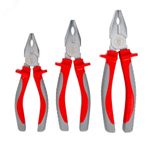 Пассатижи диэлектрические 160 мм серия Стандарт, для работ под напряжением до 1000 В, захват и удержание плоских и круглых деталей