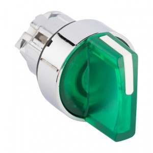 Исполнительный механизм переключателя ХB4 зеленый на 2 положения с фиксацией, с подсветкой с короткой ручкой EKF PROxima(кр.1шт) [XB4BD2FL-G]