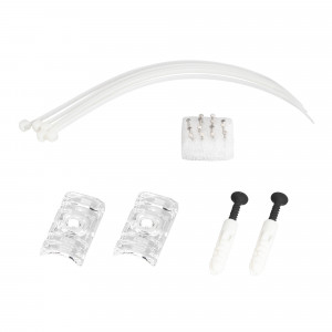 Крепление MOONLIGHT-HR-CEILING-CLIP-D25 037473, Горизонтальное потолочное крепление для герметичной ленты MOONLIGHT-D25. Произвольное расположение ленты, подходит для любых потолочных поверхностей. В комплекте 2 крепления к ленте MOONLIGHT-360 диаметром 25мм, 2 шурупа с дюбелями для крепления к поверхн