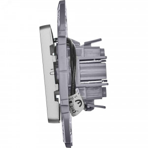 Выключатель 1-кл. Inspiria 10А IP20 250В 10AX с подсветкой/индикацией механизм алюм. Leg 673612