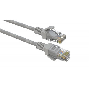 Патч корд PC-5U U/UTP категория 5e, длина 5 метров, неэкранированный, серый, Cu Б0051413