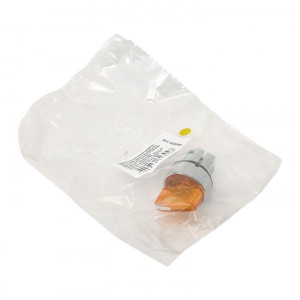 Исполнительный механизм переключателя ХB4 желтый на 2 положения с фиксацией, с подсветкой с короткой ручкой IP65 EKF XB4BD2FL-Y-65