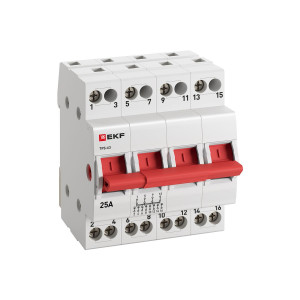 Переключатель трехпозиционный ТПС-63 4P 25А PROxima TPS425