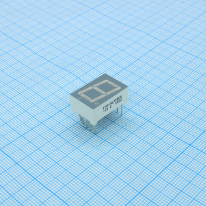 FYS-5611BUG-21, 1 разрядный индикатор 14,2мм/зеленый/570нм/30-80мКд/ОА