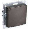 Розетка BRITE РСбш10-3-44-БрТБ 16А IP44 с заземл. защ. шторки с крышкой бронза BR-R16-16-44-K45