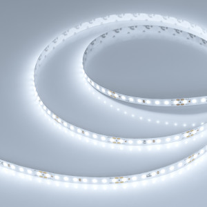 Лента DOT-X128-8mm 24V White6000 (11 W/m, IP20, 5m) 040186, Лента DOT с видимой световой точкой. Светодиод Point Light, 128 шт/м (640 шт на 5 м), белая плата, ширина 8 мм, скотч 3M. Цвет БЕЛЫЙ 6000 K, цветопередача CRI>80, угол 145°. Питание 24 В, мощность 11 Вт/м (11 Вт на 5 м). Размеры 5000x8x1.2 мм. Мин. отрезо