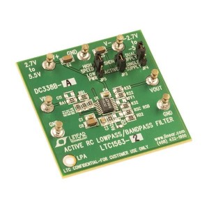 DC338B-A, Средства разработки активных фильтров LTC1563-2CGN Universal Lowpass Filter