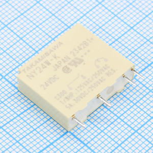 NY24W-K, Реле сигнальное 3А один контакт на замыкание катушка 24В 0.12Вт