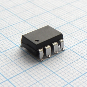 HCPL-5730#300, Оптоизолятор 1.5кВ двухканальный с транзистором Дарлингтона 8-DIP загнутые выводы