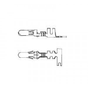 925715-2 (CUT STRIP), Штыревые и гнездовые соединители .140 DIA PIN Cut Strip of 100